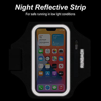 Armband for Samsung Galaxy S25/S24/S23/S22/S21/S20/S10/S9/S8,Galaxy A01/A8/A10e/A20e/A41/M01/Xcover 5,Water Resistant Sport Armband with Zipper Slot for Galaxy Buds (Black) - color: Black