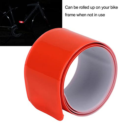 BORDSTRACT 10PCS Reflective Snap Bands, Reflective Wristband, High Visibility Slap Safety Bands for Clothing, Sports, Running, Jogging and Riding(Orange)