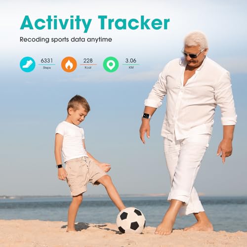 Pedometer Watch Senior Friendly No App No Phone Required, Step Counter - color: White
