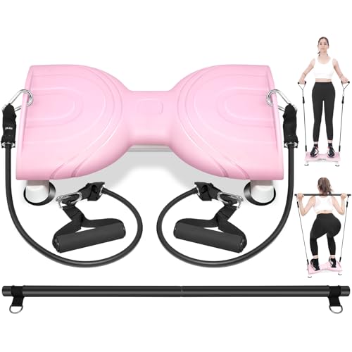 Waist Twist Machine Exercise,Ab Twist Board For Whole Body Workout - color: Pink