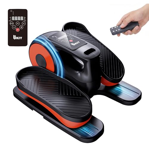 Under Desk Elliptical Machine, Electric Under-Desk Elliptical for Seniors - Mini Elliptical Exercise Equipment for Home with 12-Speed Touch Screen, Remote Control & Reversible Motion - color: Black