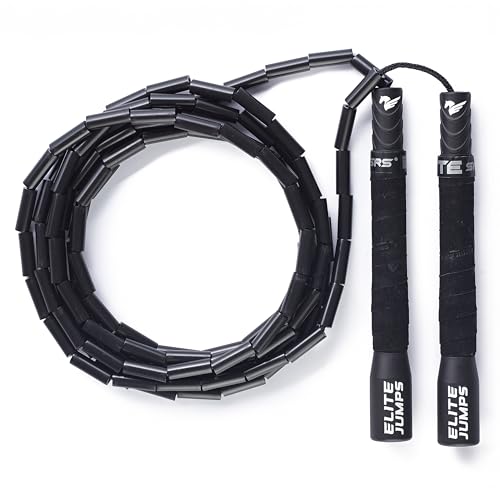 Freestyle Beaded Jump Rope for Cardio Training - Workout Jump Rope with Unbreakable Long Handles and Shatterproof Beads - Designed for Beginners or Pros - Ideal Fitness