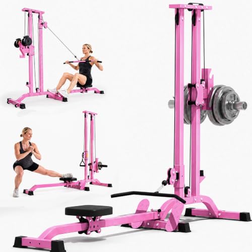 TOUSAINS TOUSAINS CR63 Foldable Cable Machine for Home Gym - color: Pink