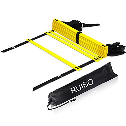 Agility Ladder Speed Training Equipment/Speed Ladders for Football, Soccer & Other Sports - 20 Feet Length 12 Adjustable Rungs