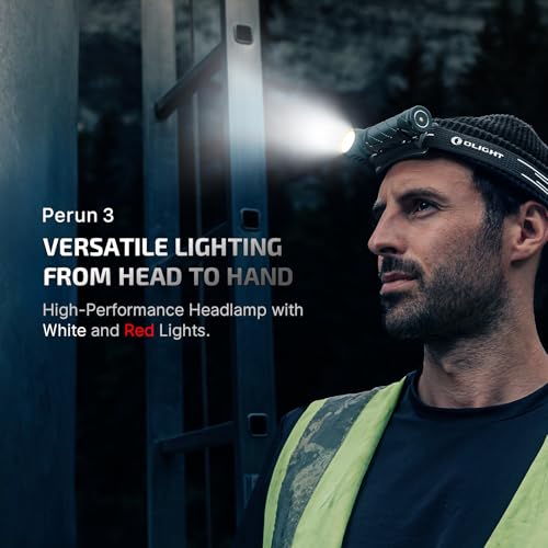 OLIGHT Perun 3 Headlamp Rechargeable, Red Light, Waterproof, Dream Blue - color: Dream Blue