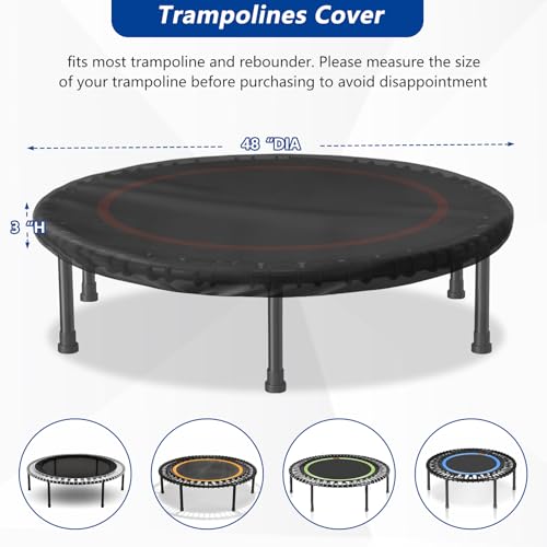 Mini Trampoline Cover Waterproof, 48" Dia x 3" H - size: 48" Dia x 3" H