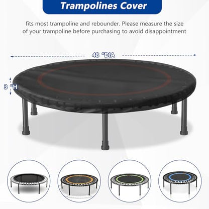 Mini Trampoline Cover Waterproof, 48" Dia x 3" H - size: 48" Dia x 3" H