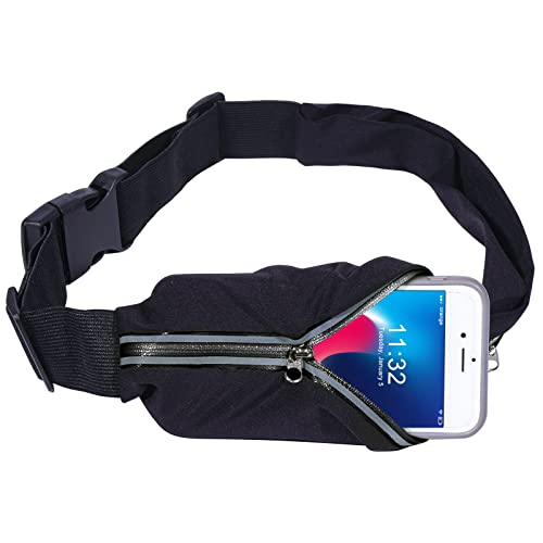 Running Fanny Pack for Women and Men, Classic Running Belt, Sports Waist Bag Pack, Belt Bag for Travel Hiking Running - color: NA-3 Black