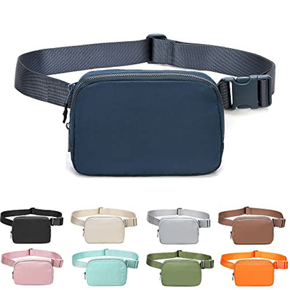 Fanny Belt Bag Waist Pack Crossbody Bags Bum Bag for Running Hiking Travel Workout Adjustable Strap for Women -blue - color: blue
