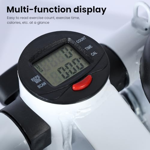 Steppers for Exercise at Home, Mini Stepper with Resistance Bands, LED Monitor, Air Powered Stair Stepper with 330LBS Capacity, Hydraulic Fitness Stepper Machine for Full Body Workout