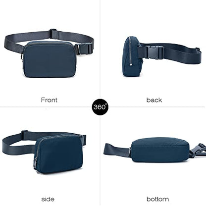 Fanny Belt Bag Waist Pack Crossbody Bags Bum Bag for Running Hiking Travel Workout Adjustable Strap for Women -blue - color: blue