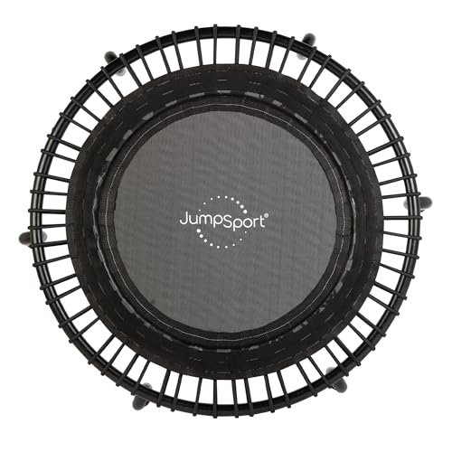 JumpSport Workout Rebounder for Adults, Mini Fitness Trampoline - color: Black, size: Model 220