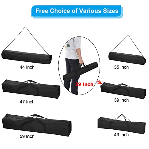PATIKIL 39 Inch Camp Chair Replacement Bag, Nylon Foldable Carrying Bag Large Zippered Bag with Shoulder Strap for Camping Travel, Black - size: 39 Inch