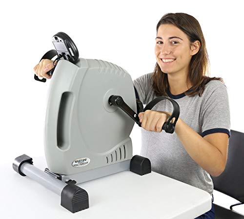 CanDo Magneciser Pedal Exerciser Smooth Quiet Compact Peddler for Home, Work, Desk, Office, Exercises Arms and Legs Range of Motion Rehabilitation Fitness