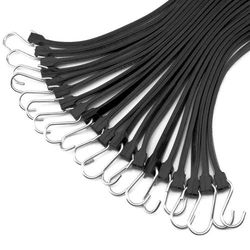 XSTRAP STANDARD 20PK 100% EPDM Bungee Cords 21" Natural Rubber Tarp Straps - size: 21''