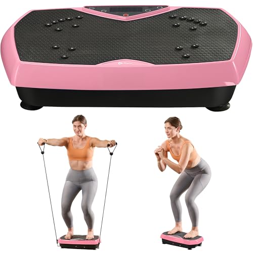 Lifepro HexaPlate Vibration Plate Exercise Machine with Magnetic Acupoints - color: Pink