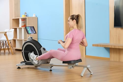 Lifesmart M1 PowerTouch™ Rower, Self Powered Rower Machine of Quiet Resistance, with Magnetic Resistance, 36 Levels Resistance, Max 286lbs Weight Capacity