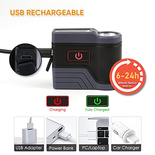 Motion Sensor Clip-on Cap Light 75° Adjustable IPX6 Waterproof for Camping