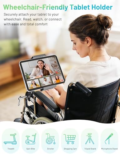 iPad Holder for Mic Stand, Mic Tablet Stand – 360° Swivel