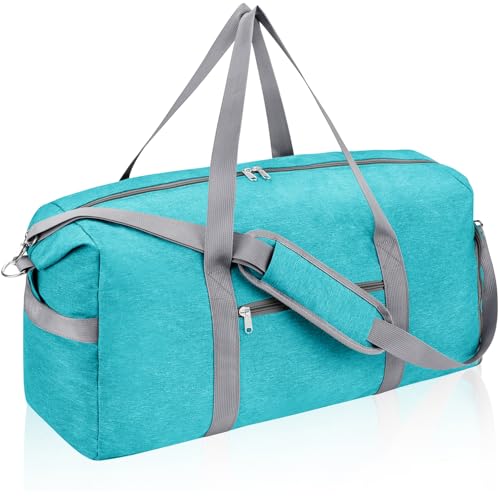 Carry On Luggage 22x14x9 Airline Approved, 40L Gym Duffle Bag for Travel - color: MintGreen, size: 40L