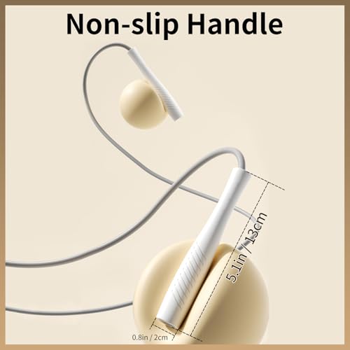 Jump Ropes Kids, Adjustable Children Jump Rope with ABS Handles and PVC Rope for Child Student Toddler - color: Grey