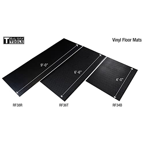 Body-Solid Tools Treadmill Mat - 9ft Vinyl Cardio Mat for Rowers, Exercise Bike and Home Gym Equipment, Ideal for Carpet, Hardwood Floors and Concrete