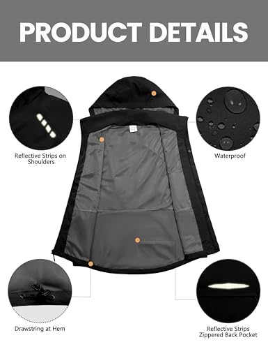 Little Donkey Andy Men's Hooded Cycling Vest - color: Black, size: Small