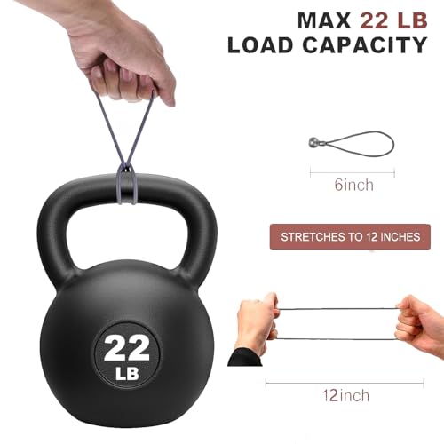 32-Piece 6-Inch Grey Bungee Balls - color: Gray, size: 6in/32pc
