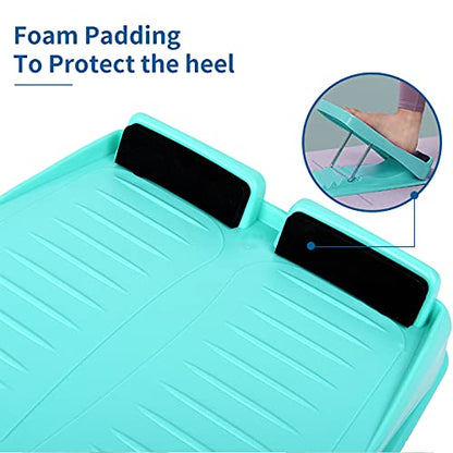 Slant Board, Adjustable Incline Board and Calf Stretcher, Stretch Board for Stretching Tight Calves or Plantar Fasciitis，Foot Stool Adjustable Strength Training Equipment Leg Exercise Machines - color: Blue