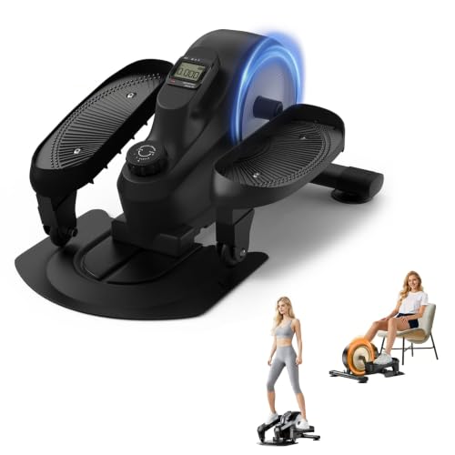 Under Desk Elliptical,Quiet Under Desk Elliptical，Standing Position Ellipse Leg Exerciser As Seen on Tv，Adjustable Speed Elliptical Exercise Machine ，Pedal Exerciser Under Desk Bike for Home Office