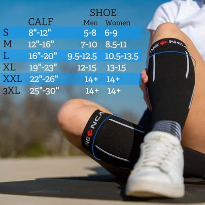 NEENCA Compression Socks for Women & Men 20-30 mmHg Knee High - color: Copper, size: Medium