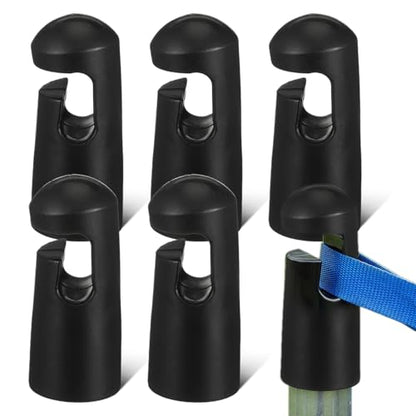 6PCS Universal Trampoline Bar Caps Heavy Duty G-Hook Trampoline Rod Cap for Net Poles Accessories Enclosure Poles Enhanced Safety Protection Wear-Resistant Replacement Parts - size: 7.30X3.00X3.00CM