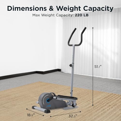 JLL Mini Smart Megnetic Elliptical Machine with SunnyFit App for Home
