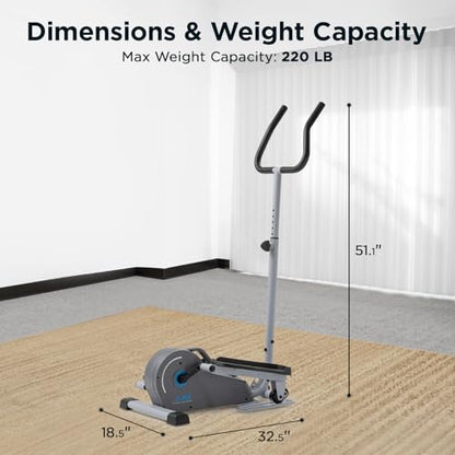 JLL Mini Smart Megnetic Elliptical Machine with SunnyFit App for Home