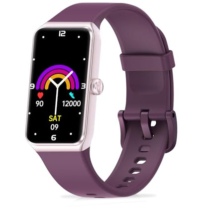 Fitness Tracker, Fitness Watch with 24/7 Heart Rate, Blood Oxygen, Blood Pressure, Smart Watches with 100+ Sports Modes, Step Counter Pedometer for Women Men - color: Bordeaux