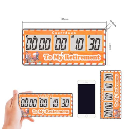Jayron 9999 Day Digital Countdown Timer for Kitchen Office Desk LCD, Yellow - color: Yellow