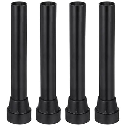 Homoyoyo 4pcs Trampoline Leg Replacement with Pad Universal Stainless Steel Trampoline Tube Legs with Rubber Covers