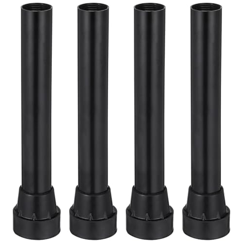 Homoyoyo 4pcs Trampoline Leg Replacement with Pad Universal Stainless Steel Trampoline Tube Legs with Rubber Covers