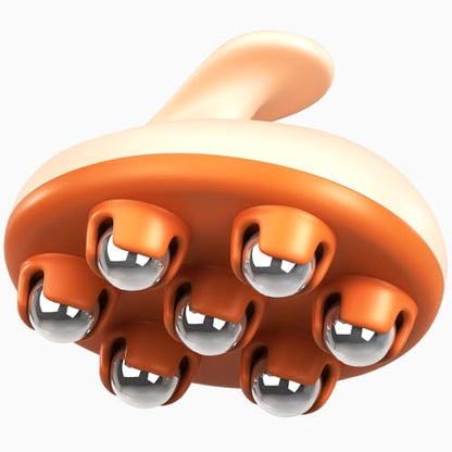 Lymphatic Drainage Roller for Body Sculpting & Cellulite, Orange by M3