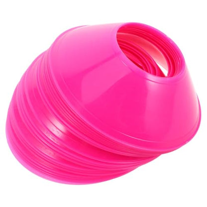 Toyvian Soccer Training Cones 20 Pack Football Training Cones for Soccer Drills Cones for Basketball Skating Agility Markers Stackable Indoor Outdoor Field Marking Discs