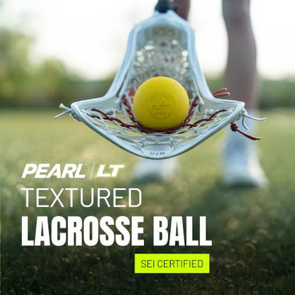 Pearl LT Textured Lacrosse Balls by Guardian Innovations - SEI Certified Meet NOCSAE Standards for Games. Official Game Balls of Top NCAA Programs, Tournaments and Leagues - color: White, size: 10 Pack