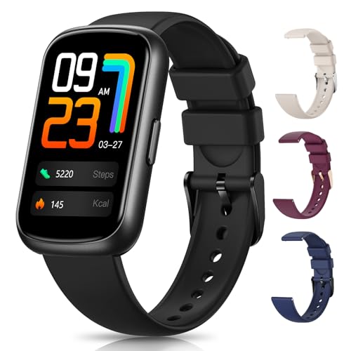 Fitness Tracker, Smart Watches for Women Men with Heart Rate/SpO2/Sleep Monitor, IP68 Waterproof Fitness Watches for Women Men, Step Tracker & Smart Watch for Android iPhone,Pedometer Watch, Gift