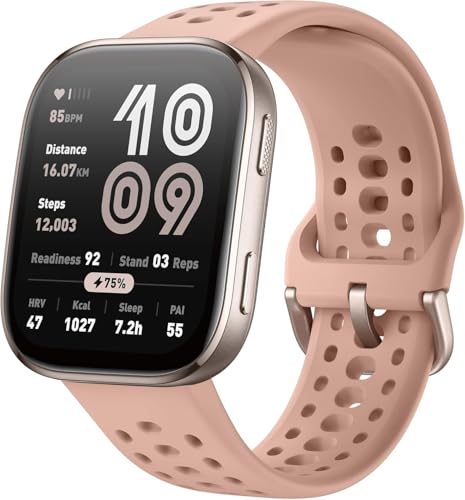 Amazfit Bip 6 Smart Watch, 1.97" AMOLED Display, GPS, iOS/Android - color: Blush, style: Bip 6