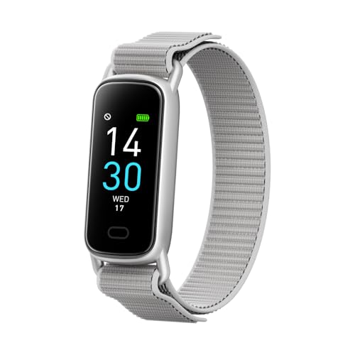 Lightweight Activity & Fitness Tracker with Subscription-Free App Control, AI Sleep Insights, 24/7 Heart Rate & Blood Oxygen Tracking, 16 Sport Modes, Waterproof Smart Watch for Men & Women - color: Silver