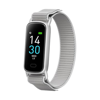 Lightweight Activity & Fitness Tracker with Subscription-Free App Control, AI Sleep Insights, 24/7 Heart Rate & Blood Oxygen Tracking, 16 Sport Modes, Waterproof Smart Watch for Men & Women - color: Silver