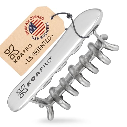 KOA KOAPRO Face Facia Blaster - Stainless Steel Gua Sha Facial Tools for Gentle Face Massage Neck and Shoulders, Hand held Massager Hand and Feet Fascia Massager Fascia Tool - style: Stainless Steel