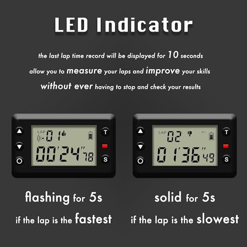 LT-4 Infrared Laptimer, Motorcycle Lap Counter, Car Racing Timing System (Set)