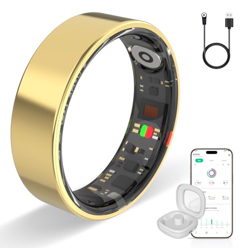 Smart ring Health Ring Fitness Tracker with 24/7 Sleep Tracking Activity - size: 7