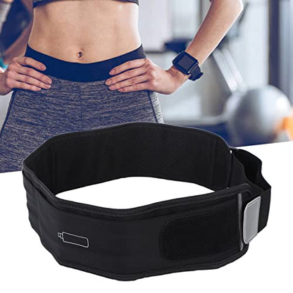 Running Belt Pack, Slim Breathable Waist Pack with 300ml Water Bottle Multi Pockets Phone Holder Adjustable Bounce Stable Sports Bag for Running Jogging Nylon Black 1 Pack