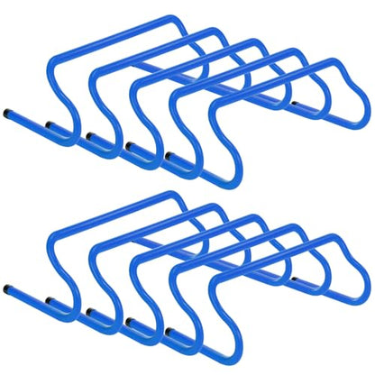 GHB Agility Hurdles 8" Speed Agility Training Hurdles - size: 10 Pack-Blue